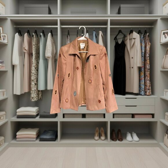 Together Tan Jacket and Skirt Suit - Picture 4 of 10